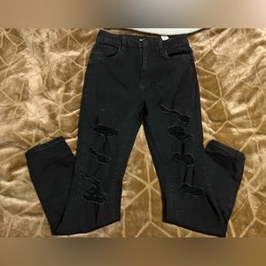 Urban Planet- Black Distressed Jeans